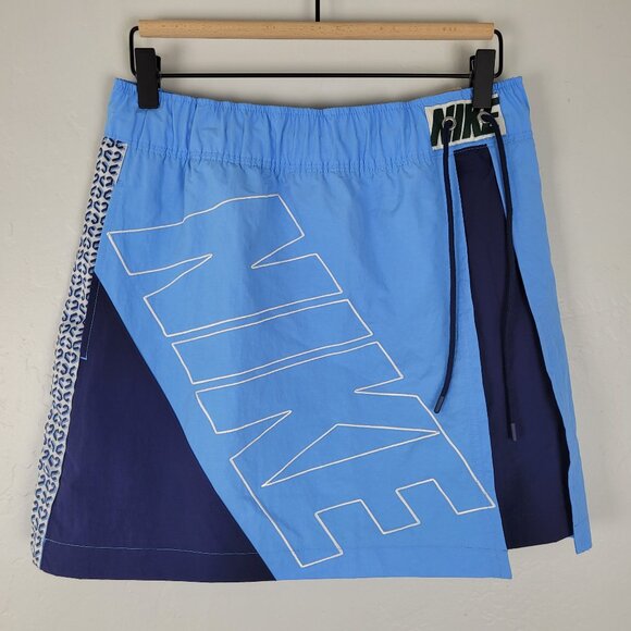 Nike Sportswear x Nike United Tracksuit Skirt Loose Fit Nylon Blue Size M NWT - Picture 2 of 15